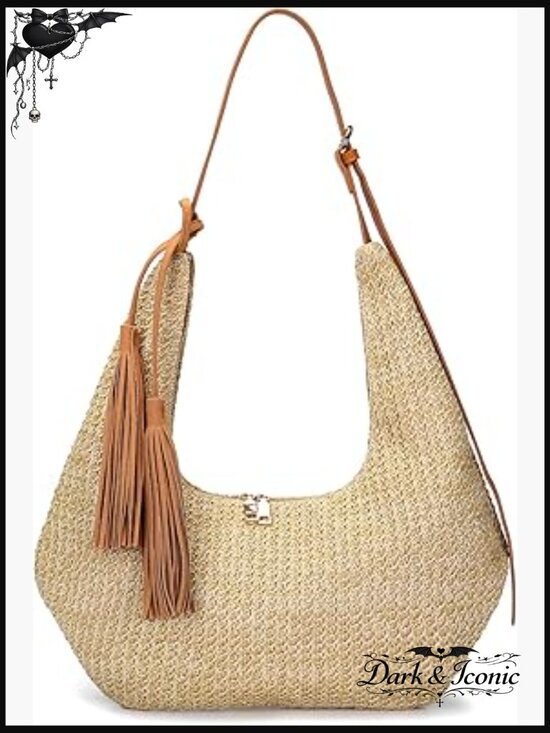 Handbags - Hobo Shoulder Bag for Women Summer Beach Crescent Crossbody Purse
